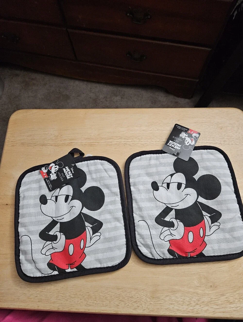 Disney Mickey Mouse 2 Pack Of Potholders